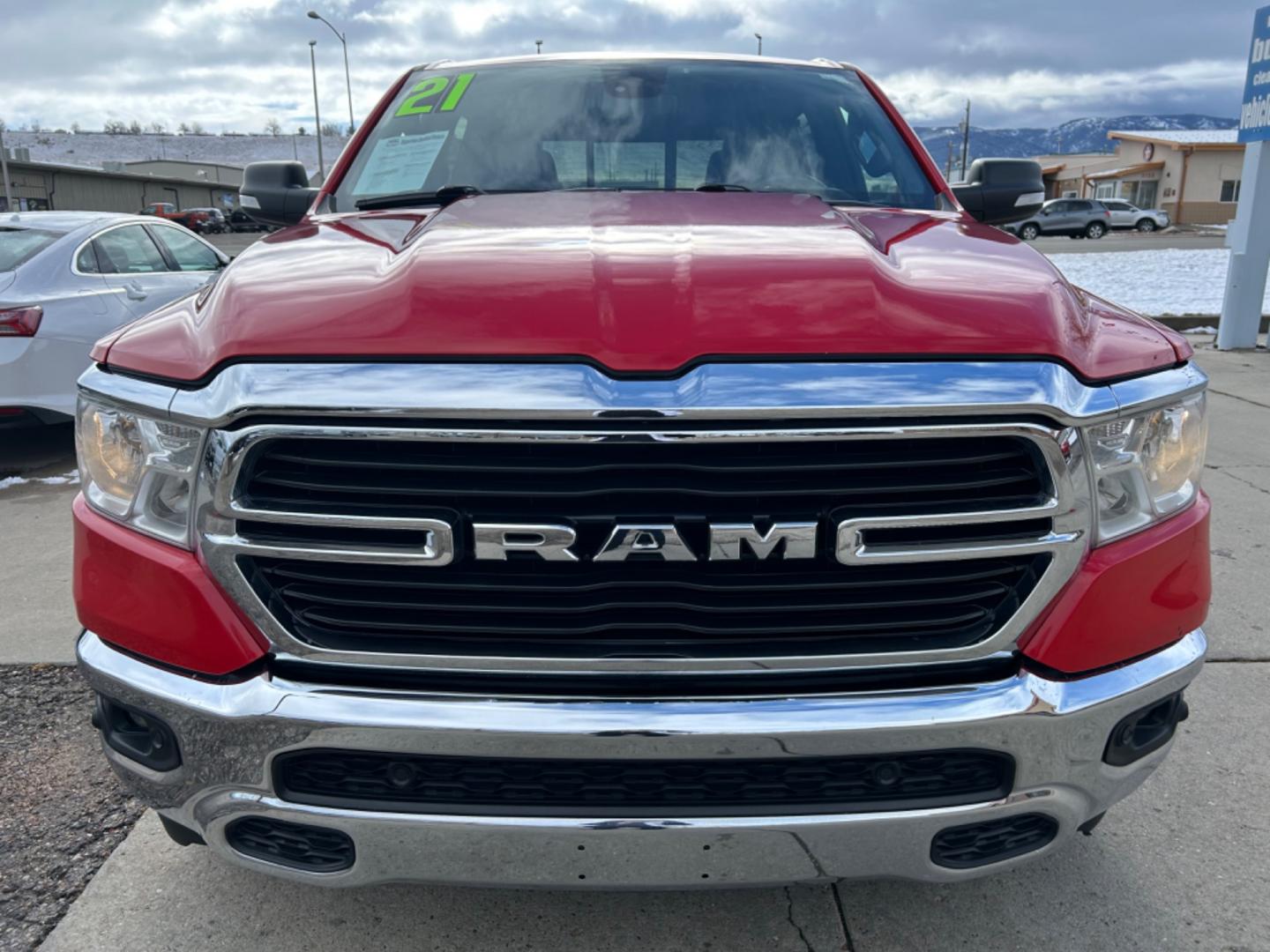 2021 RED Ram 1500 Big Horn (1C6SRFFT2MN) with an V8, 5.7L engine, Automatic transmission, located at 3030 CY Ave, Casper, WY, 82604, (307) 265-3830, 42.827816, -106.357483 - Discover the power and versatility of the 2021 Ram 1500 Big Horn, now available at our dealership. This exceptional pre-owned truck is equipped with a robust 5.7L V8 engine, delivering impressive performance and reliability for both work and play. With its 4WD capability, the Ram 1500 Big Horn is re - Photo#1